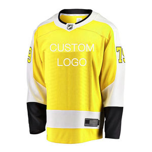 เสื้อเจอร์ซีย์ทีมฮ็อกกี้น้ำแข็งแบบเฉพาะบุคคลเสื้อทีมพิมพ์ชื่อโออีเอ็ม - Product Image 4