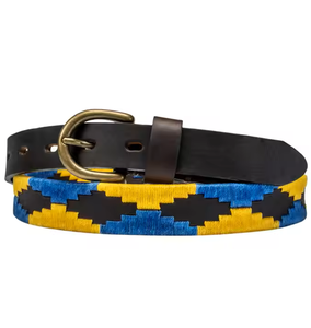 Personalizable Ecuestre Equino Polo Argentina Cinturón de Cuero Hombres Pin Hebilla Top Grain Bordado Cinturón Deportivo Equitación Suministros - Product Image 6