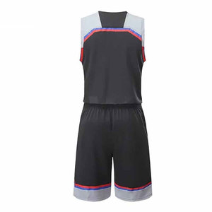 Ensembles de maillots de basket-ball pour hommes adultes respirants 100% polyester Design professionnel Antibactérien Séchage rapide Personnalisable Équipe - Product Image 2