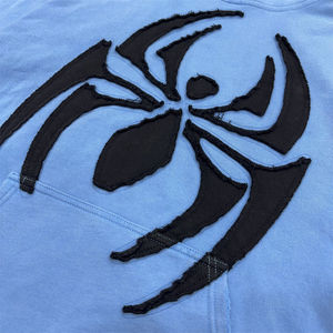 Sudadera con Capucha y Bolsillo Canguro 100% Algodón, Personalizable de Fábrica, 450G, Teñido por Pulverización, Diseño Desgastado y Blanqueado para Hombre - Product Image 4