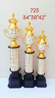 2025 nuevo trofeo grande de Metal personalizado único con copa de Metal dorado para eventos deportivos premios Trofeo de Campeones para torneos