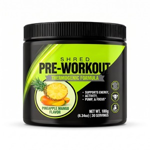 OEM ODM Private Label Maßgeschneidertes Thermogenes Pre-Workout-Pulver 180g 30 Portionen Ananas-Mango Sporternährungsergänzung - Product Image 1