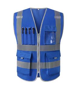 Gran oferta, chaleco de seguridad de nivel profesional con bolsillos, ropa de trabajo de seguridad de alta visibilidad, chaquetas de poliéster 100% - Product Image 1