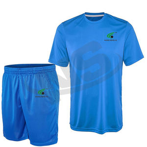 Uniforme de tenis de poliéster 100% ligero con logotipo personalizado para hombres y mujeres, ropa deportiva transpirable, conjunto de entrenamiento, precio de fábrica - Product Image 1