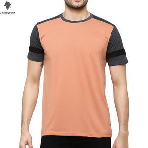เสื้อยืดผ้าฝ้าย100% สำหรับผู้ชายระบายอากาศคอกลมสไตล์ฮิปฮอปสีทึบย้อมสี200กรัม - Product Image 1