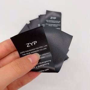 Etiquetas Tejidas de Corte Recto Ecológicas de Lujo Personalizadas, Etiquetas de Calidad para Ropa de Marca, Diseño de Logotipo Personalizado para Camisas y Zapatos - Product Image 4
