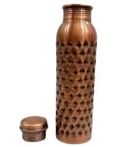 Bouteille d'eau en cuivre ayurvédique de haute qualité en gros avec échantillon gratuit - Product Image 2