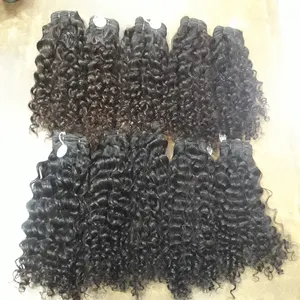 Best Performance 100% Raw Unprocessed Virgin Indian Temple Kinky Curly Remy Human Hair Extensions for Sale