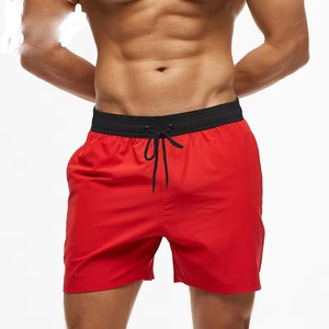 Short de gym personnalisé OEM pour hommes grande taille poches en tissu de maille respirante fermetures à glissière fermeture à la taille élastique toile à carreaux à sublimation - Product Image 3