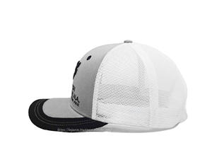 หมวกแก๊ปทรูเกอร์ตาข่ายสีขาว6แผงปักโลโก้ออกแบบได้ตามต้องการสำหรับ2D 3D เครื่องแต่งกายที่ใส่ได้ทุกวันสำหรับผู้ใหญ่ผลิตในเวียดนาม - Product Image 4