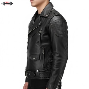 Chaqueta Bomber de Cuero Premium 100% Original para Mujer, Decoración de Rayas de Tela de Pana, OEM Personalizado, Alta Calidad, Talla Grande - Product Image 6