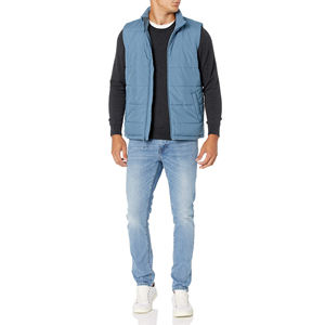 เสื้อกั๊กพัฟเฟอร์คุณภาพสูงสั่งทำพิเศษสำหรับผู้ชาย พร้อมโลโก้สั่งทำ เสื้อแจ็คเก็ตพัฟเฟอร์แบบไม่มีแขนสำหรับผู้ชาย เสื้อกั๊กพัฟเฟอร์แบบเย็บติดกัน ระบายอากาศได้ดี พับเก็บได้ - Product Image 4