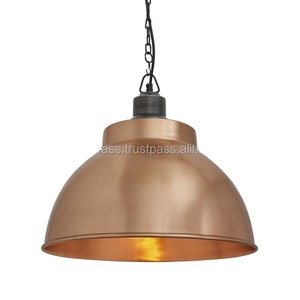 DOME COPPER PENDANT <b>LIGHT</b> FOR RESTAURANT/HOTEL/OFFICE METAL PENDENT LAMP - Product Image 2