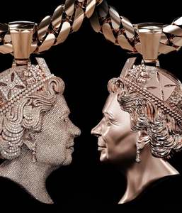 Colgante de Moissanita Hiphop con Incrustaciones de Diamantes, Diseño 3D de Doble Cara, Plata 925, Colgante de Moissanita Personalizado para Hombre - Product Image 3