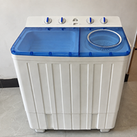 Nouvelle conception Lave-linge semi-automatique à double cuve de 15 kg à chargement par le haut avec essoreuse séparée pour appartement et dortoir