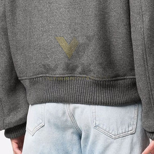 Meilleure vente Meilleur prix Vestes Letterman pour hommes Service OEM Vestes Letterman teintes unies pour hommes - Product Image 6