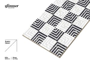 Carrelage en porcelaine vitrifiée imitation pierre brillante moderne Glimmer, 600x1200mm, luxe, artistique, pour les murs et les sols intérieurs de villas - Product Image 5