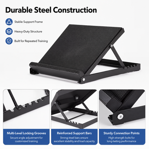 BNcompany Professional Steel Slant Board Adjustable Incline Board and Calf Stretcher Durable Gym <strong>Trainer</strong> for Calf <strong>Stretching</strong> - Product Image 4