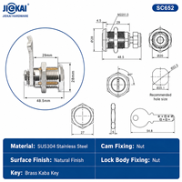 Kunci Cam Baja Tahan Karat SC652 SUS304 untuk Kabinet Listrik Industri
