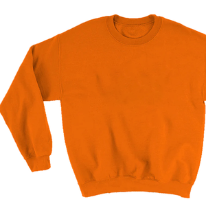 Sudadera de algodón naranja 100% personalizada, cuello redondo de gran tamaño, bordado de chenilla, letras, tema universitario, Parte delantera deportiva de invierno informal - Product Image 5