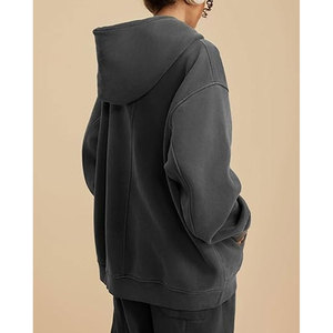 80/20 Fleece Cotton-<b>Blend</b> Pullover Hoodies Sweatshirts Best Acid Wash Hoodies Manufacturer - Product Image 4