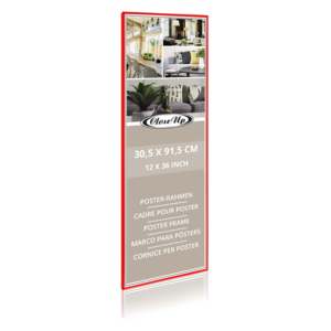 Red Plastic <b>Poster</b> Frame 30.5 X 91.5 cm - Product Image 5