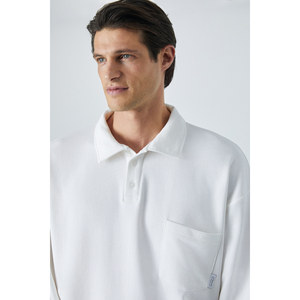 Sudadera con Cuello Polo y Botones para Hombre, Manga Larga, Talla Grande, Marca GRIMELANGE Simplyfy - Product Image 3