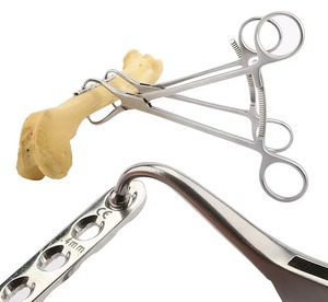Plaque d'instrument orthopédique vétérinaire tenant une pince à rotule pince de réduction réutilisable pour chien marquage CE MAHER SURGICAL - Product Image 4