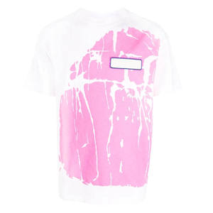 T-shirt uni à manches courtes et coupe ajustée en mélange de polyester et de coton pour hommes - Product Image 2