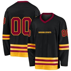 Alta calidad diferentes nombres números jugadores hockey sobre hielo Jersey personalizado hombres sublimación hockey sobre hielo camisetas y tops - Product Image 6