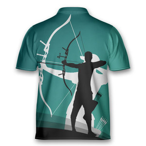 Polo réversible à nom d'équipe pour hommes, maillot de sport à manches courtes, décontracté et durable, hauts à la mode pour le football et le tir à l'arc - Product Image 6