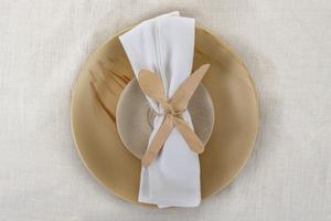 Ensemble de serviettes en satin de coton 100% à séchage rapide serviette en lin écologique solide blanc tissé taille personnalisée maison hôtels cuisine - Product Image 4