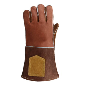 Gants de soudage exigeants | Meilleur fabricant Logo personnalisé Gants de soudage de bonne qualité - Product Image 2