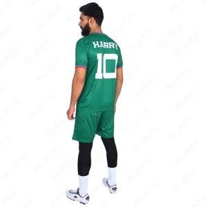Camiseta de fútbol de alta calidad personalizada, camiseta de entrenamiento de fútbol personalizada, uniforme de manga corta, uniforme de fútbol de tela de poliéster - Product Image 5
