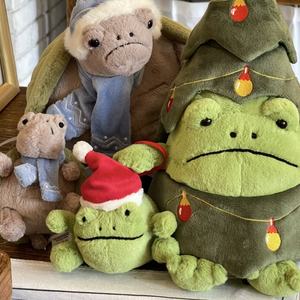 Peluche super douce de Noël, grenouille Ricky, jouet en peluche rembourré de coton PP, cadeau d'anniversaire pour enfants - Product Image 4