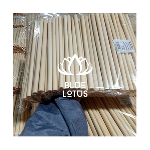 Pajita de bambú de alta calidad, juego ecológico orgánico con cepillo y Bolsa, pajitas naturales reutilizables para beber disponibles, Exportación a granel 2025 - Product Image 1