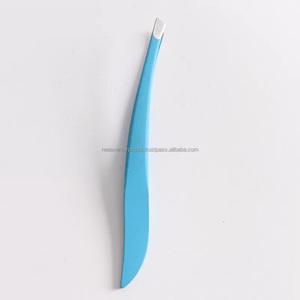 Pinzas para cejas de alta calidad, Punta inclinada de acero inoxidable - Product Image 1