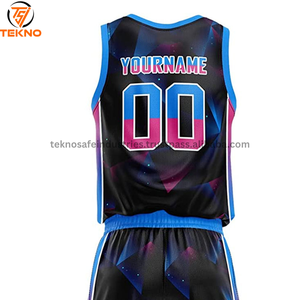 Ensemble de maillots de basket-ball de qualité supérieure uniformes de basket-ball pour hommes OEM personnalisés uniforme de basket-ball de conception personnalisée OEM à séchage rapide - Product Image 3