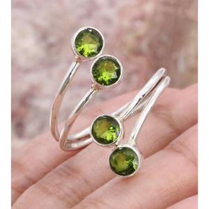 Vintage Natural <b>Peridot</b> High Quality <b>Ring</b> Women Girls 925 Sterling Silver Jewelry Wholesale Silver <b>Rings</b> Professional Jewelry - Product Image 1