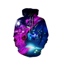 Hoodie Pria Ringan Musim Gugur, Cetak Digital Solid, Lapisan Fleece, Bernapas, Nyaman, 100% Poliester