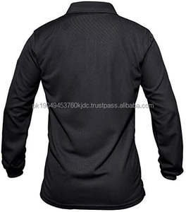 Camiseta de manga larga de secado rápido para hombre, camiseta bordada antiarrugas transpirable, sólida para Golf informal XL - Product Image 2