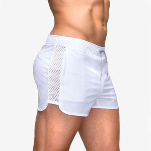 Pantalones cortos de gimnasio para hombre con bordado personalizado 2025, malla ligera, Fitness, correr y ropa de playa - Product Image 1