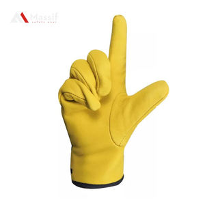 Gants de conduite en cuir de haute qualité pour hommes et femmes Style uni Couleur Caractéristique Hiver Applicable Vente chaude Équipement de cyclisme - Product Image 3