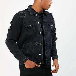 Chaquetas de mezclilla ajustadas de corte clásico para hombres Chaqueta de mezclilla de fabricante de Pakistán Chaquetas de mezclilla azules de tela de manga larga de larga duración - Product Image 2