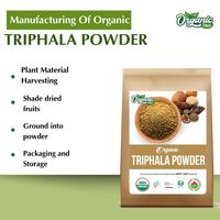 Bio-Zing Großhandelslieferung 100% Triphala-Pulver - Wild Angebaut und Sonnengetrocknete Amla Bibhitaki Haritaki Früchte in Beutelverpackung