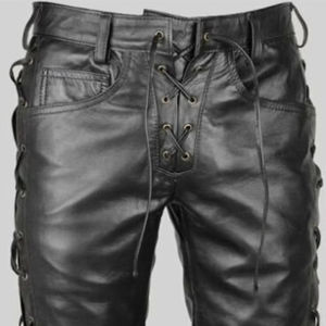 100% pantalon en cuir de longueur régulière de haute qualité/pantalon en cuir de qualité supérieure à séchage rapide - Product Image 1