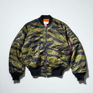 เสื้อแจ็คเก็ตบอมเบอร์ลำลองสำหรับผู้ชาย เสื้อกันลมแบบมีซิปสำหรับฤดูใบไม้ร่วง/ฤดูหนาว เป็นมิตรกับสิ่งแวดล้อม ระบายอากาศได้ดี กันน้ำ บุซับในแบบ MA-1 - Product Image 5