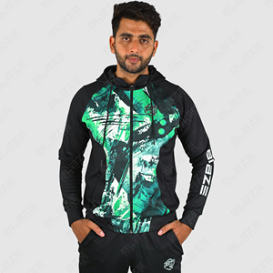 Conjuntos de Jogger de 2 piezas, traje de jogging de entrenamiento OEM, chándal de poliéster 100% para hombre, chaqueta deportiva personalizada al por mayor - Product Image 5