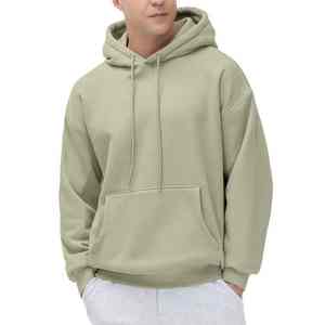 Pull à capuche décontracté pour homme avec coupe surdimensionnée en polaire de coton respirant idéal pour les tenues de sport et de détente streetwear - Product Image 6