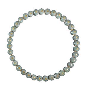 Bordure ronde perlée Design miroir mural mode américaine miroir de courtoisie décoratif pour salon chambre salle de bain entrée 2023 - Product Image 1